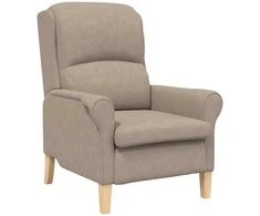 Fotelis krėslas Taupe 76 x 94 x 102 cm Mikropluoštas