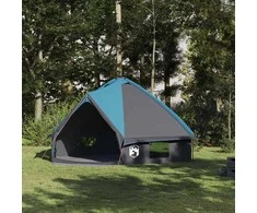 Teepee palapinė 8 asmenims Mėlyna ir Pilka 490 x 410 x 210 cm