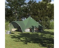 Teepee palapinė 5 žmonėms Žalia ir Pilka 415 x 415 x 247 cm