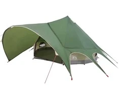 Teepee palapinė 5 žmonėms Žalia ir Pilka 415 x 415 x 247 cm