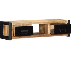 TV staliukas televizoriaus spintelė 100x30x25 cm Masyvus Rough Wood Mango