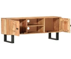 TV staliukas Televizoriaus spintelė, 118x30x45cm, akacijos medienos masyvas