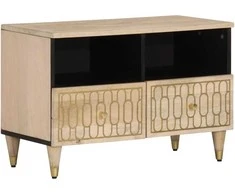 TV staliukas Televizoriaus spintelė, 70x33x46cm, mango medienos masyvas