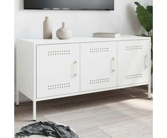 TV staliukas Televizoriaus spintelė, balta, 100,5x39x50,5cm, plienas