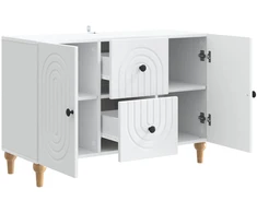 Televizoriaus spintelė Balta 89 x 34,5 x 60 cm Apdirbta mediena