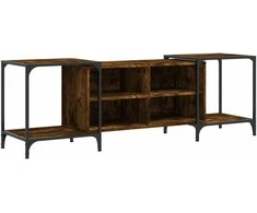 TV staliukas Televizoriaus spintelė, dūminio ąžuolo, 153x37x50cm, mediena