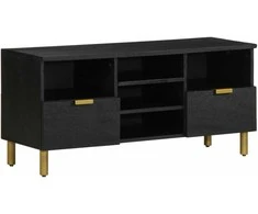 televizoriaus spintelė Juoda 100x33x46 cm Engineered Wood