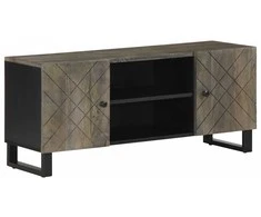 Televizoriaus spintelė, juoda, 105x33x46cm, mango masyvas
