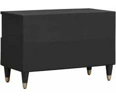 Televizoriaus spintelė Juoda 70 x 33 x 46 cm Kietas mango medis