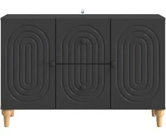 Televizoriaus spintelė Juoda 89 x 34,5 x 60 cm Apdirbta mediena