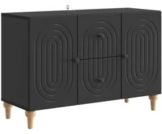 Televizoriaus spintelė Juoda 89 x 34,5 x 60 cm Apdirbta mediena