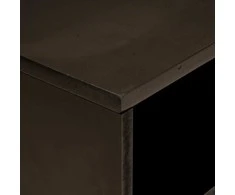 Televizoriaus spintelė Juodas ir auksinis 80 x 33 x 46 cm