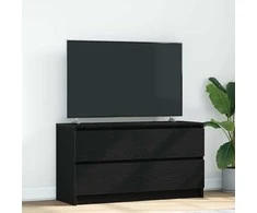 TV staliukas Televizoriaus spintelė, juodos spalvos, 100x35x54 cm, mediena