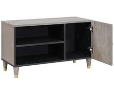 Televizoriaus spintelė Pilka 80 x 33 x 46 cm Kietas mango medis