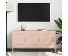 TV staliukas Televizoriaus spintelė, rožinė, 100,5x39x50,5cm, plienas