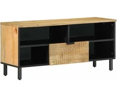 televizoriaus spintelė Ruda 100x33x46 cm Medžio masyvo Mango