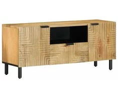 televizoriaus spintelė Ruda 105x33x46 cm Medžio masyvo Mango