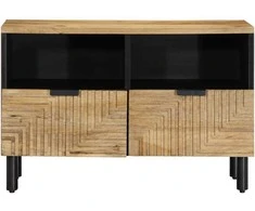 televizoriaus spintelė Ruda 70x33x46 cm Masyvo medžio Mango