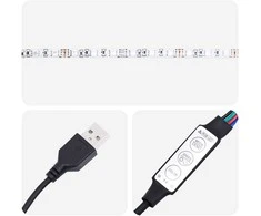 TV staliukas Televizoriaus spintelė su LED, ruda ąžuolo, 75x35,5x25 cm
