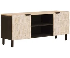 Televizoriaus spintelė Baltos skalbimo apdaila 105 x 33 x 46 cm