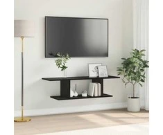 TV staliukas TV spintelių komplektas Juoda 103 x 30 x 26,5 cm