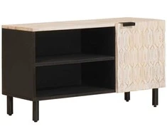 Televizoriaus spintelė Baltos skalbimo apdaila 80 x 33 x 46 cm