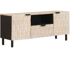 Televizoriaus spintelė Baltos skalbimo apdaila 105 x 33 x 46 cm