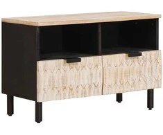 Televizoriaus spintelė Baltos skalbimo apdaila 70 x 33 x 46 cm