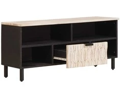 Televizoriaus spintelė Baltos skalbimo apdaila 100 x 33 x 46 cm