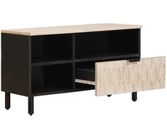 Televizoriaus spintelė Baltos skalbimo apdaila 80 x 33 x 46 cm