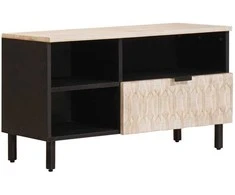 Televizoriaus spintelė Baltos skalbimo apdaila 80 x 33 x 46 cm
