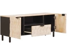 Televizoriaus spintelė Baltos skalbimo apdaila 105 x 33 x 46 cm