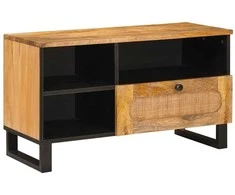 Televizoriaus spintelė Ruda 80 x 33 x 46 cm Kietas mango medis