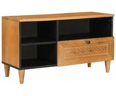 Televizoriaus spintelė 80 x 33 x 46 cm Kietas mango medis