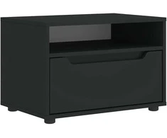 TV staliukas televizoriaus spintelė VISNES Juoda 60x40x38 cm