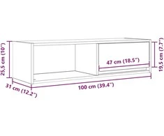 TV staliukas Televizoriaus spintelės, 2vnt., 100x31x25,5 cm, mediena