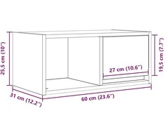 TV staliukas Televizoriaus spintelės, 2vnt., 60x31x25,5 cm, mediena