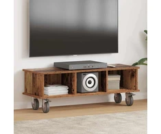 TV staliukas Televizoriaus stovas 100 x 35 x 35 cm Senas medis