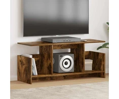 TV staliukas Televizoriaus stovas 102 x 35 x 45 cm Rūkyta ąžuolas