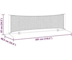 Teniso tinklas Juoda ir raudona 301 x 90,5 x 87 cm Poliesteris