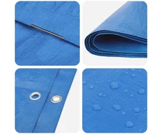 Tent su kilpom Mėlyna 6 x 8 m 90 gsm PE