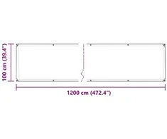 Augalų uždangalas Skaidrus 1 x 12 m PE