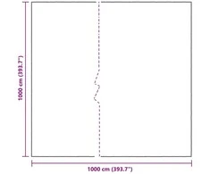 Augalų uždangalas 10 x 10 m PE Pusiau skaidri