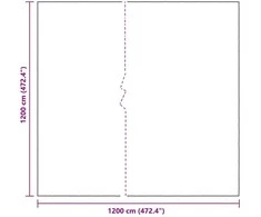 Augalų uždangalas Skaidrus 12 x 12 m PE