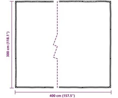 Augalų uždangalas Skaidrus 3 x 4 m PE