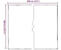 Augalų uždangalas Skaidrus 4 x 8 m PE