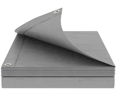 Tent su kilpom Šviesiai pilka 4 x 5 m 180 gsm PE