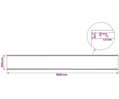 Leno Tentinis Žalia 2 x 15 m 260 gsm PE