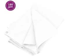 Tentas, baltos spalvos, 4x4m, 180g/m², HDPE