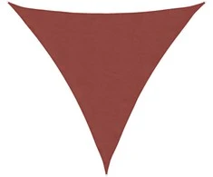 Tentas nuo saulės, oksf. aud., trikamp., 3,6x3,6x3,6m, terakota
